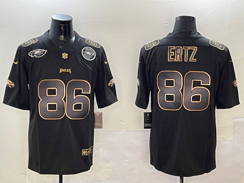 Men Philadelphia Eagles #86 Ertz black 2025 Nike NFL jersey style 017